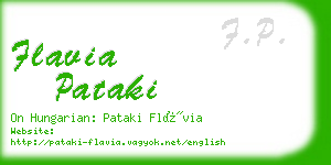 flavia pataki business card